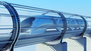 hyperloop esque transportation قطاری که با سرعت صوت حرکت می کند