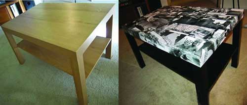 تبدیل میز قدیمی به میز جدید