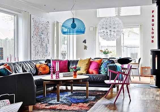 20 Colorful Apartment Decorating Ideas 11 1 زیباتر کردن خانه، به شیوه‎ای مقرون به صرفه