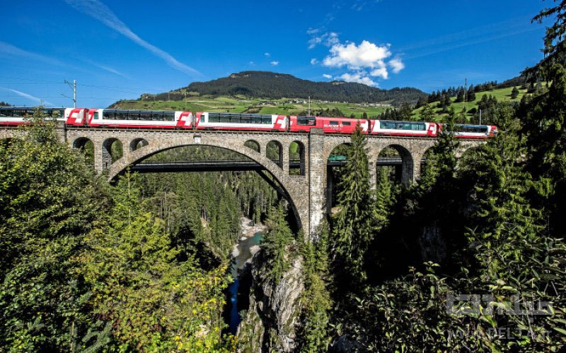 راه آهن ریشن جاهای دیدنی سوئیس
