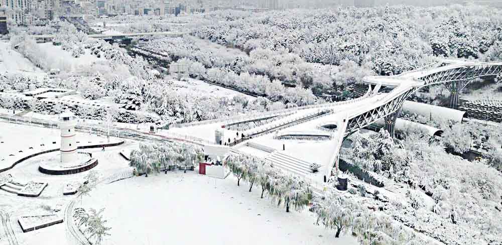 بزرگترین پل پیاده روی تهران