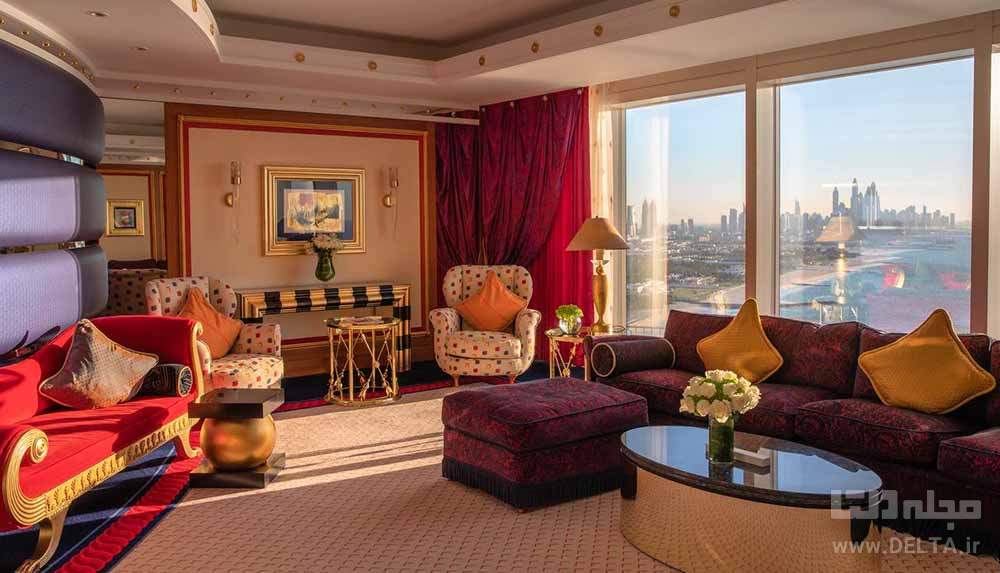 اتاق های هتل العرب جمیرا دبی