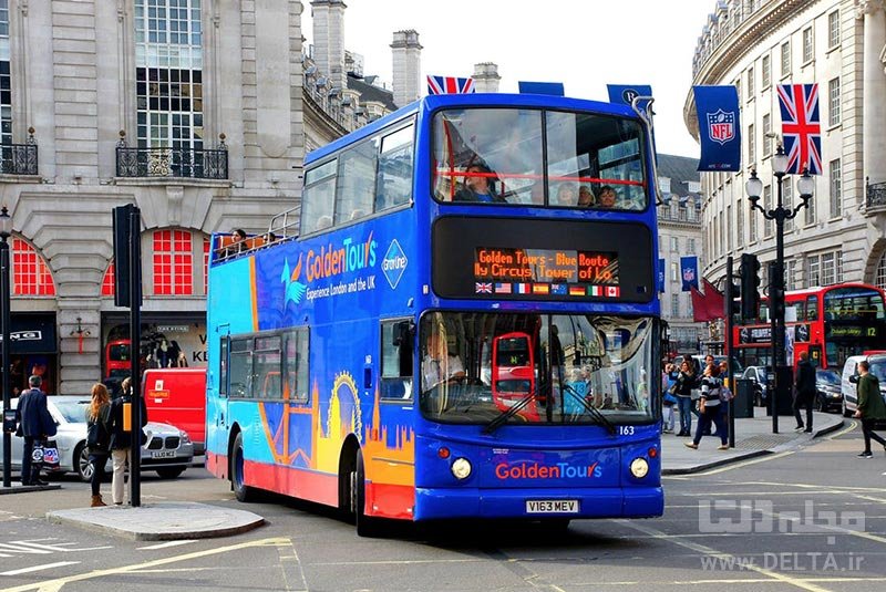 جاذبه‌های لندن گردش با اتوبوس‌ های توریستی