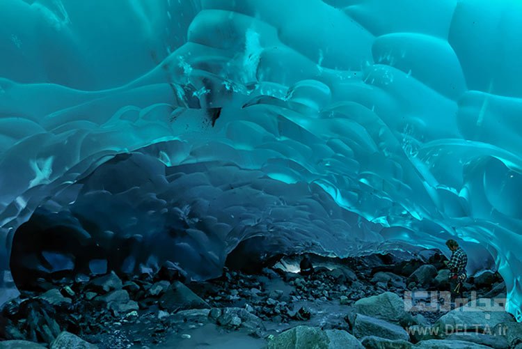 غار‌های یخی، Mendenhall Glacier، آلاسکا، آمریکا جاذبه های گردشگری عجیب دنیا