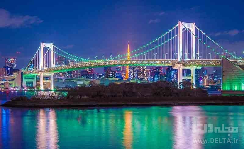 تنها پل رنگین کمان دنیا در توکیو