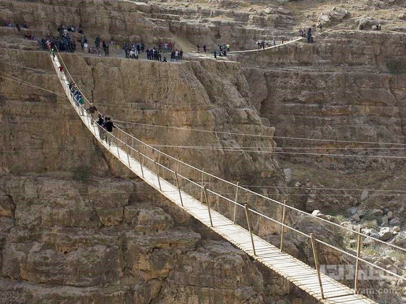پل معلق دره خرینه؛ بلندترین پل معلق خاورمیانه