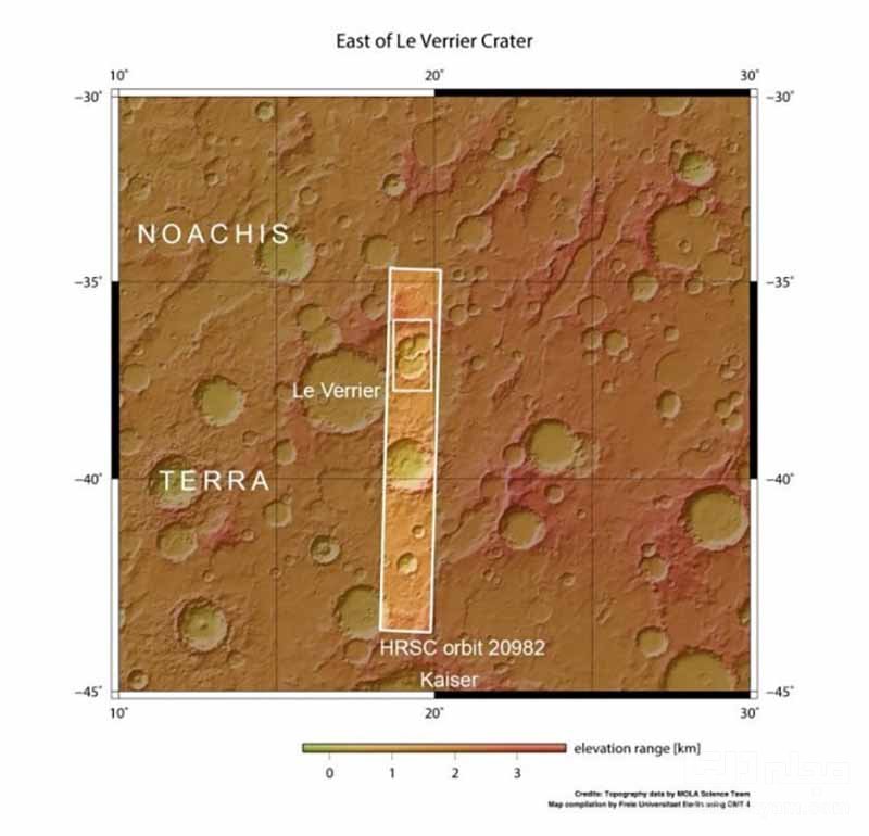 کشف دهانه سه گانه جدید در مریخ توسط ناسا