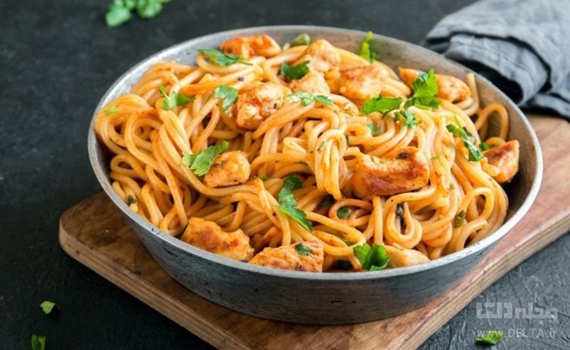 اسپاگتی مرغ