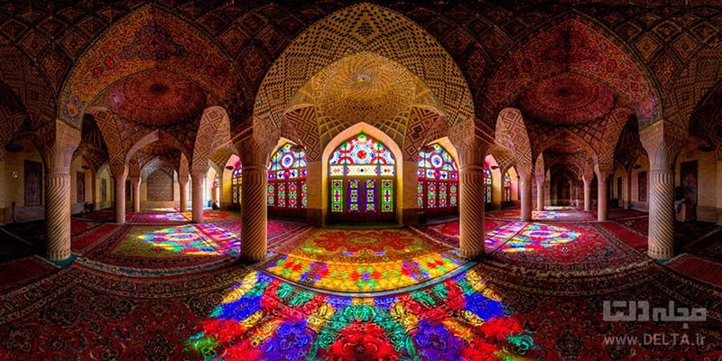 مسجد هزار رنگ نصیرالملک شیراز