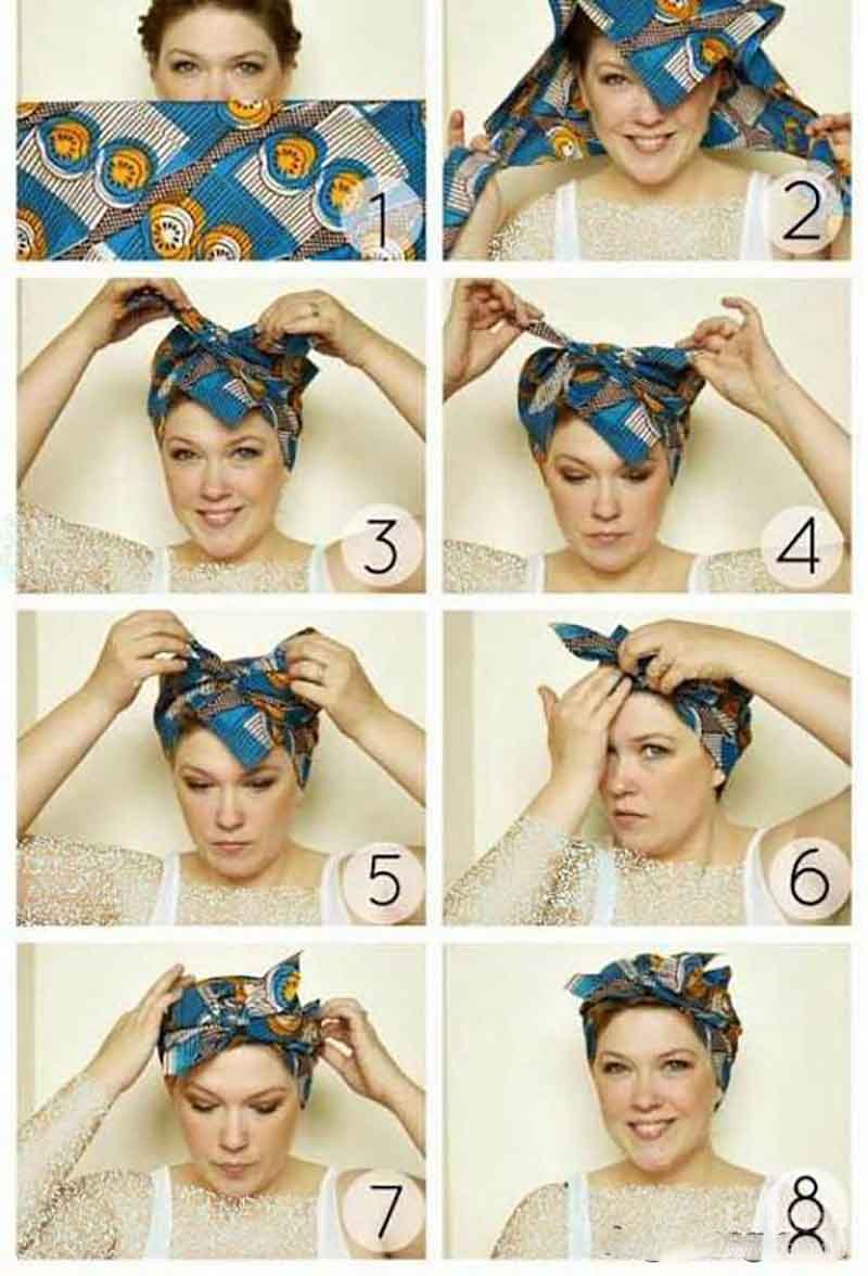 روش‌های بستن توربان با روسری