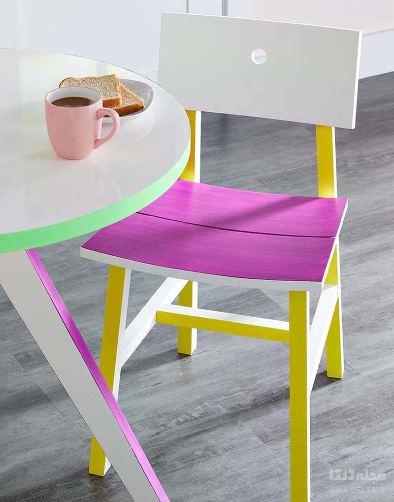 رنگ آمیزی میز و صندلی