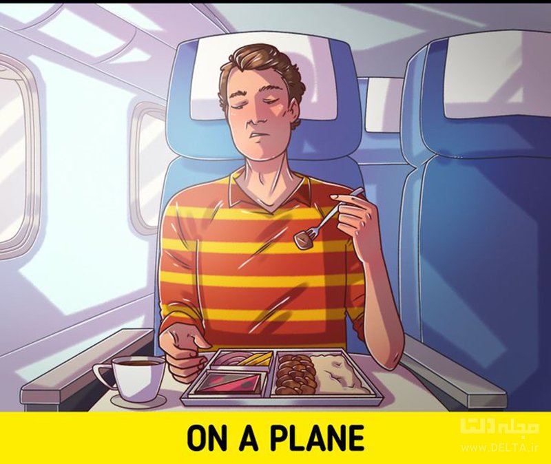 غذاهای هواپیما
