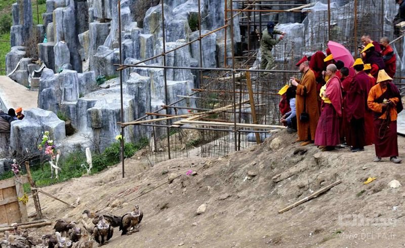 مراسم تدفین در تبت