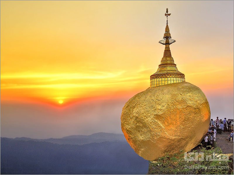 صخره ای از جنس طلا در میانمار