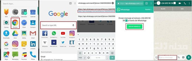 How to send a WhatsApp chat without saving the contact 1 چگونه در واتساپ بدون ذخیره شماره مخاطب چت کنیم؟