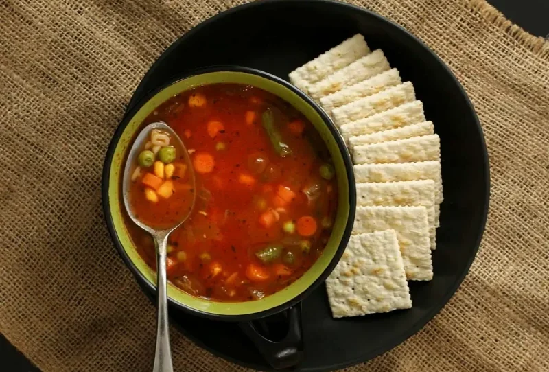 سوپ و کراکر، مفید برای اسهال