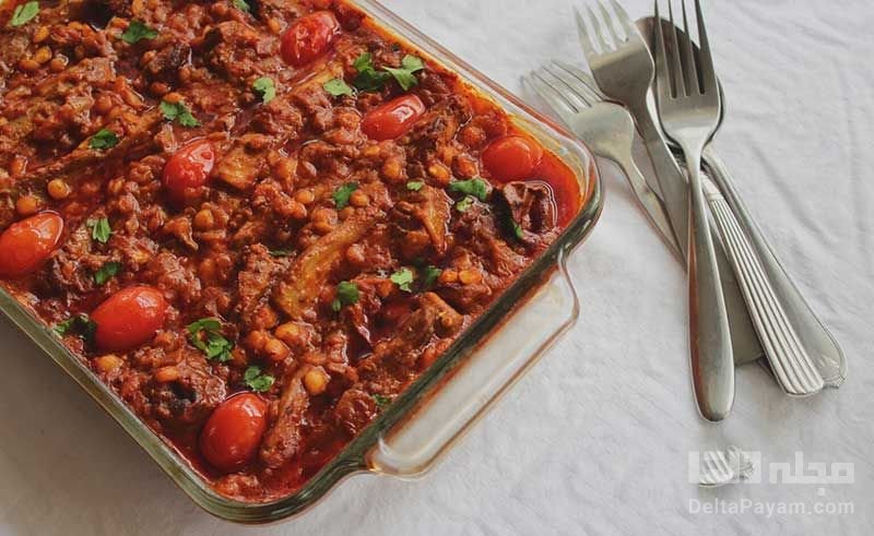 خورشت بادمجان گیاهی