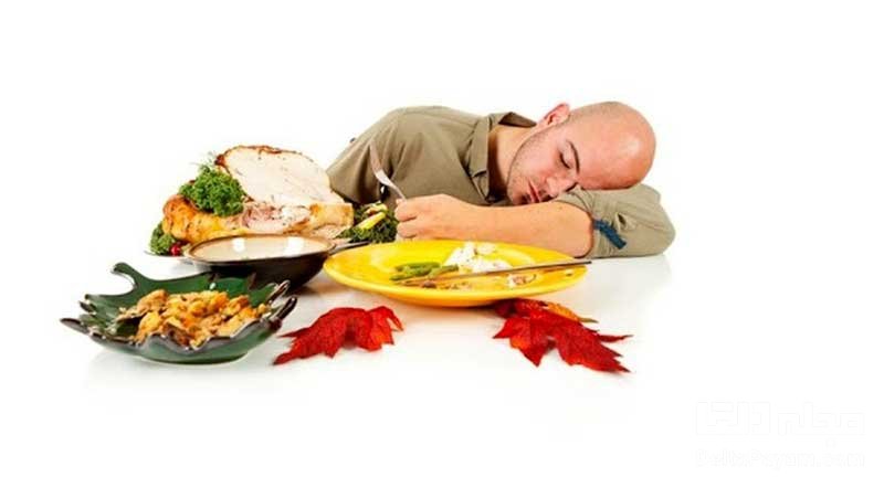 عوارض خوابیدن بعد از غذا