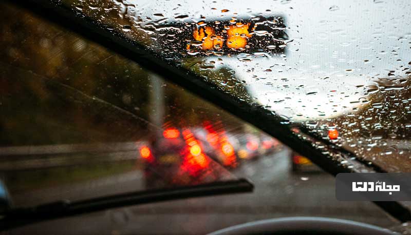ترفند رانندگی در هوای بارانی