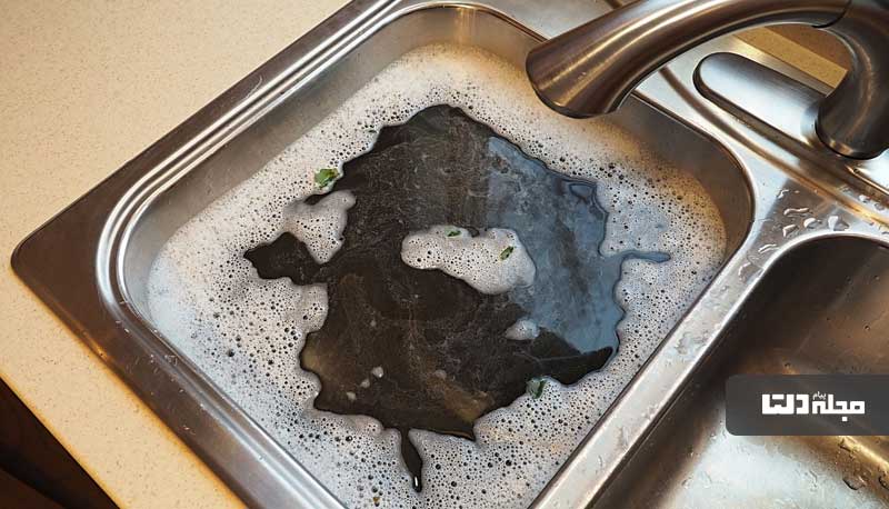 باز کردن گرفتگی لوله سینک ظرفشویی