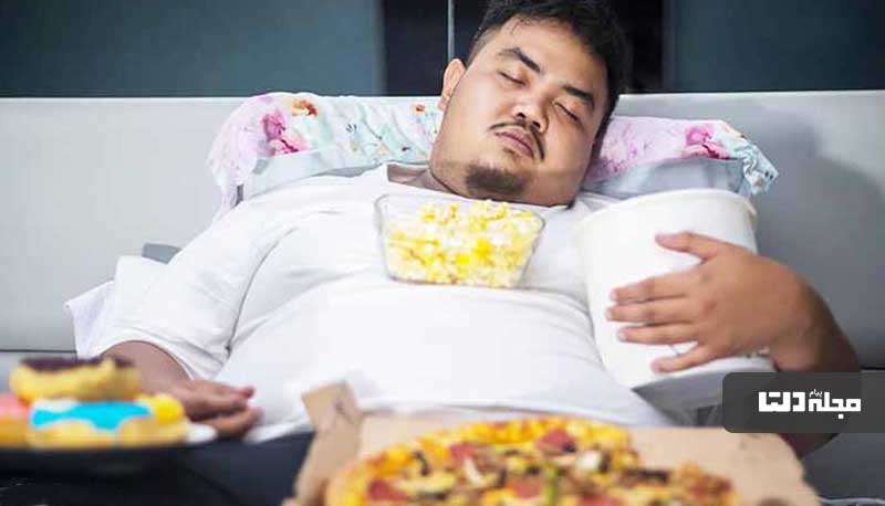 عوارض خوابیدن پس از غذا خوردن چیست