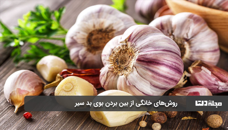 از بین بردن بوی بد سیر