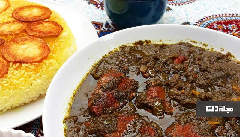 مرغ ترش گیلانی با رب انار